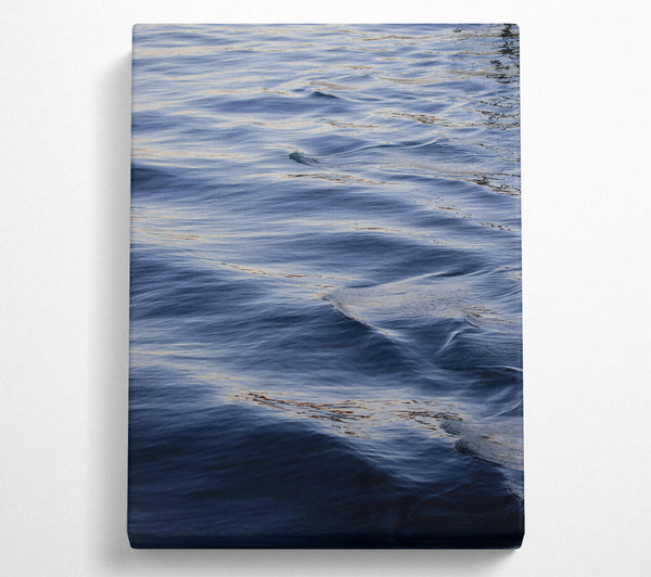  A Canvas Print of Indigo Water Ripples Canvas Art