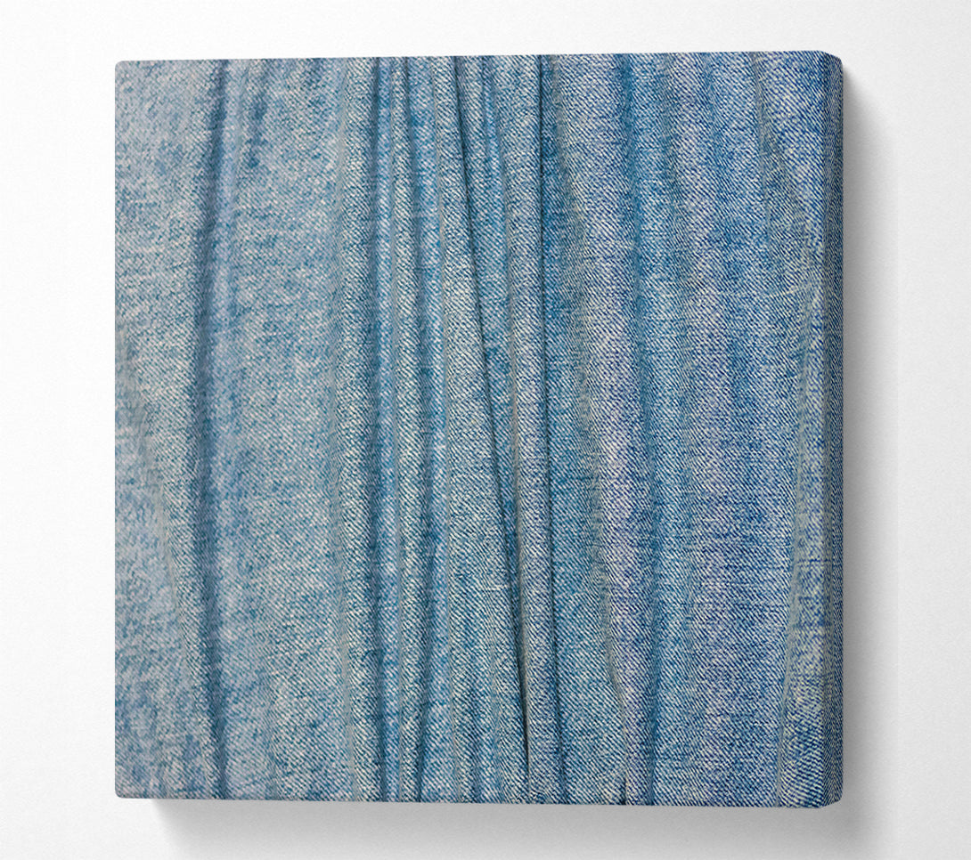  A Canvas Print of Blue Denim Waves Canvas Wall Art