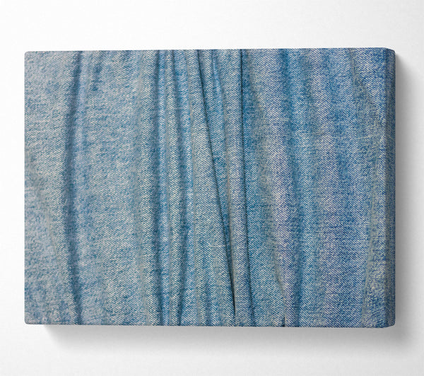  A Canvas Print of Blue Denim Waves Canvas Wall Art