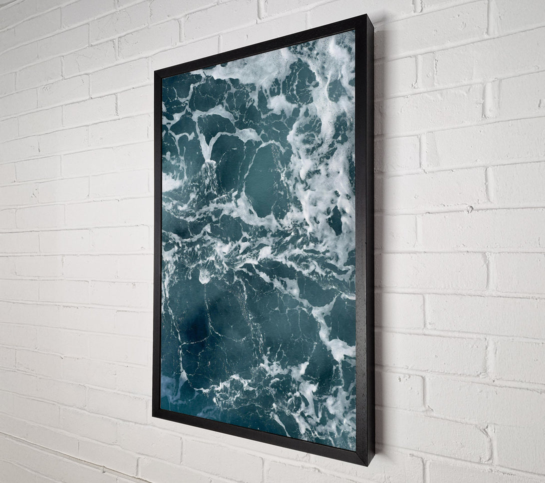  A Canvas Print of Teal Sea Foam Canvas Art