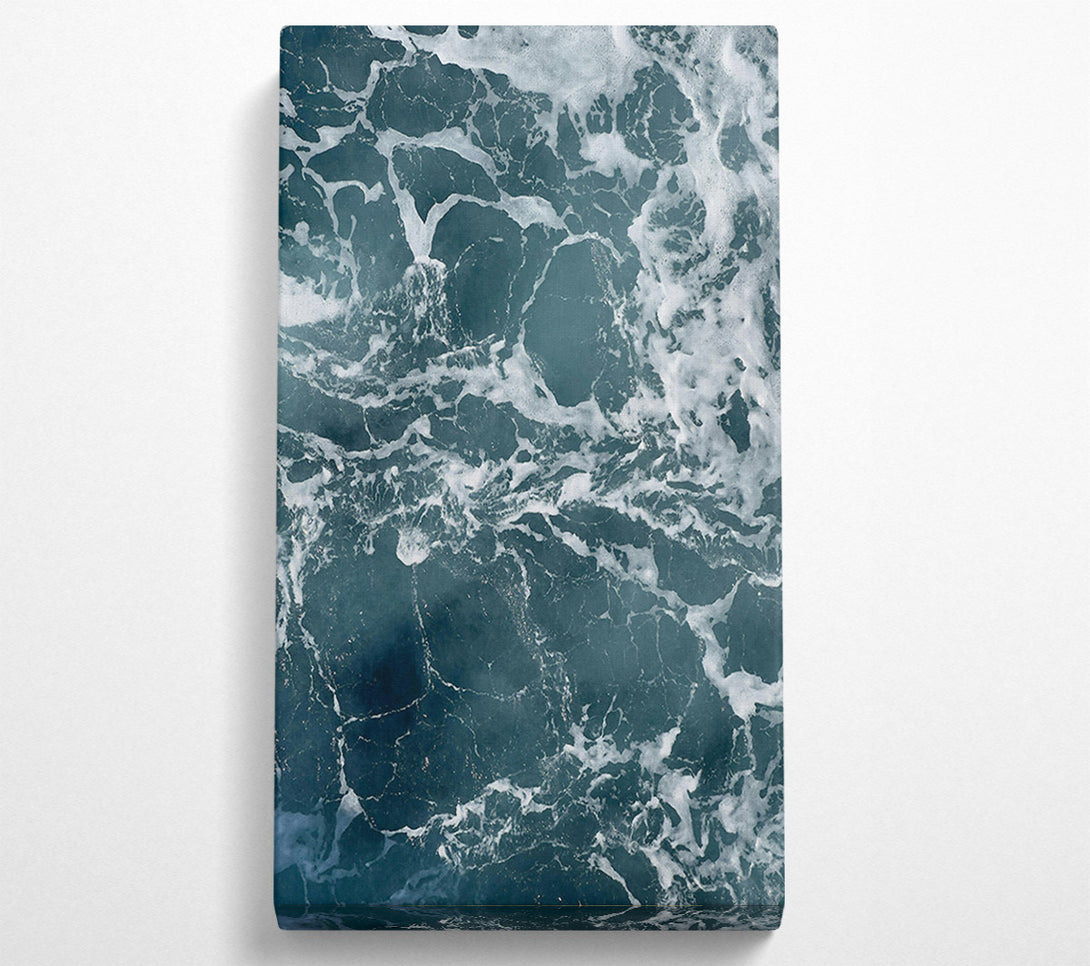  A Canvas Print of Teal Sea Foam Canvas Art