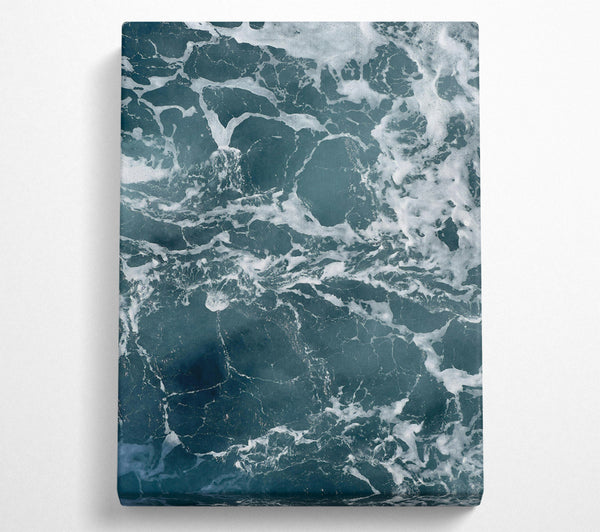  A Canvas Print of Teal Sea Foam Canvas Art