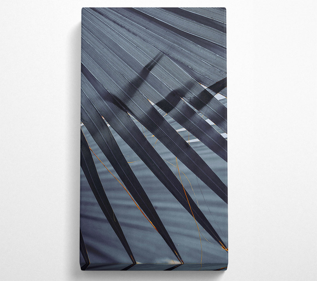  A Canvas Print of Indigo Palm Fronds Canvas Wall Art