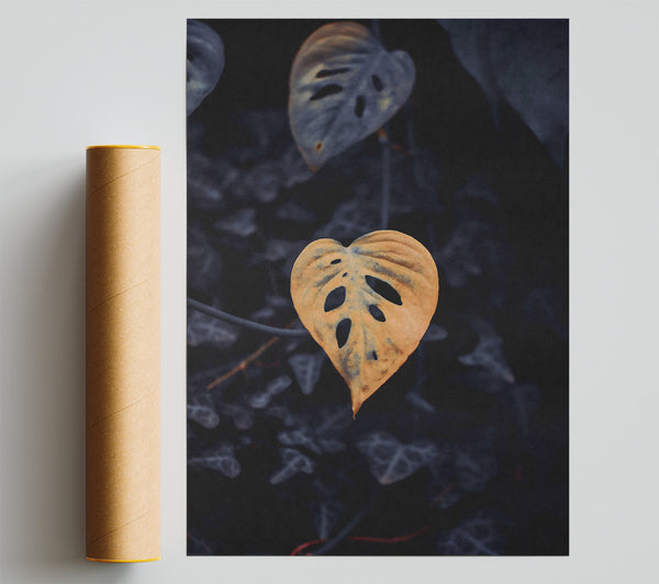 Golden Leaf Solitude Giclee Print
