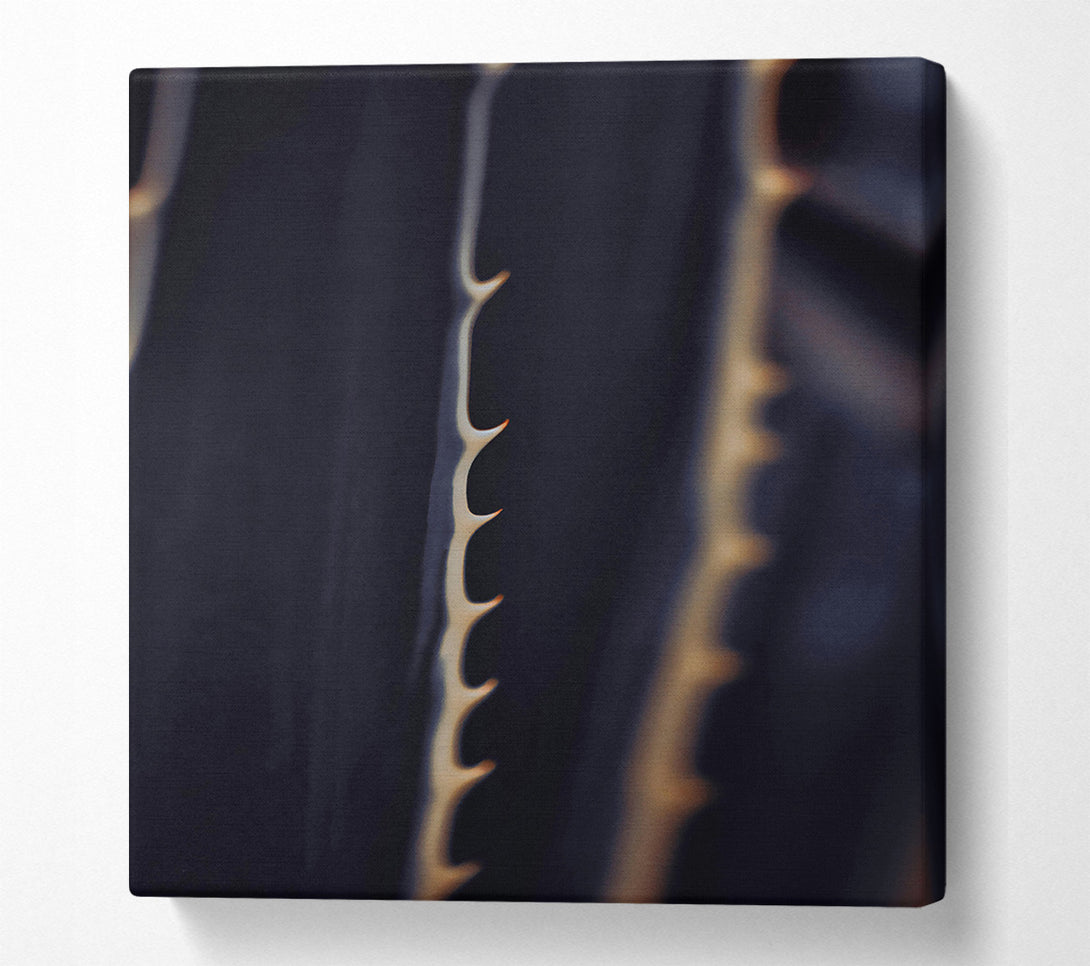  A Canvas Print of Golden Spines On Black Canvas Wall Art