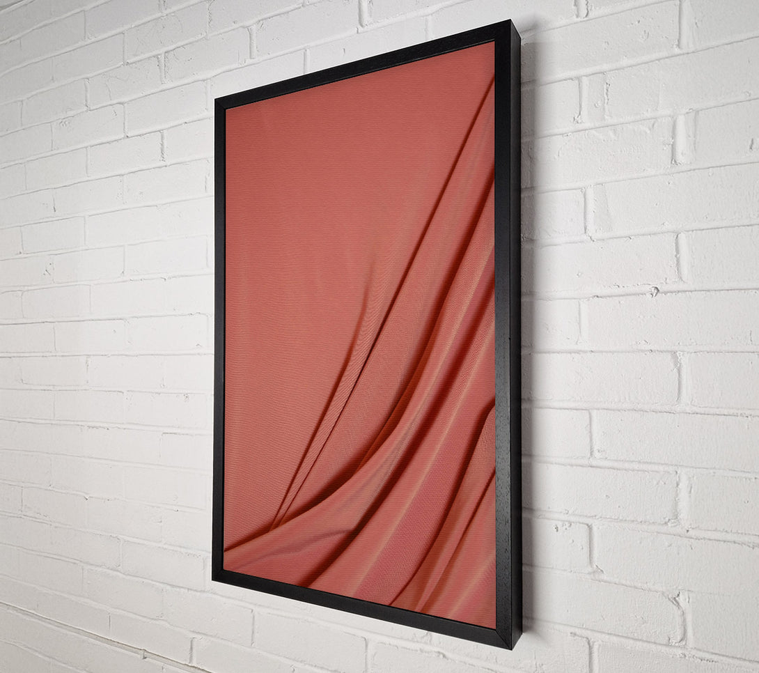  A Canvas Print of Coral Fabric Flow Canvas Wall Art