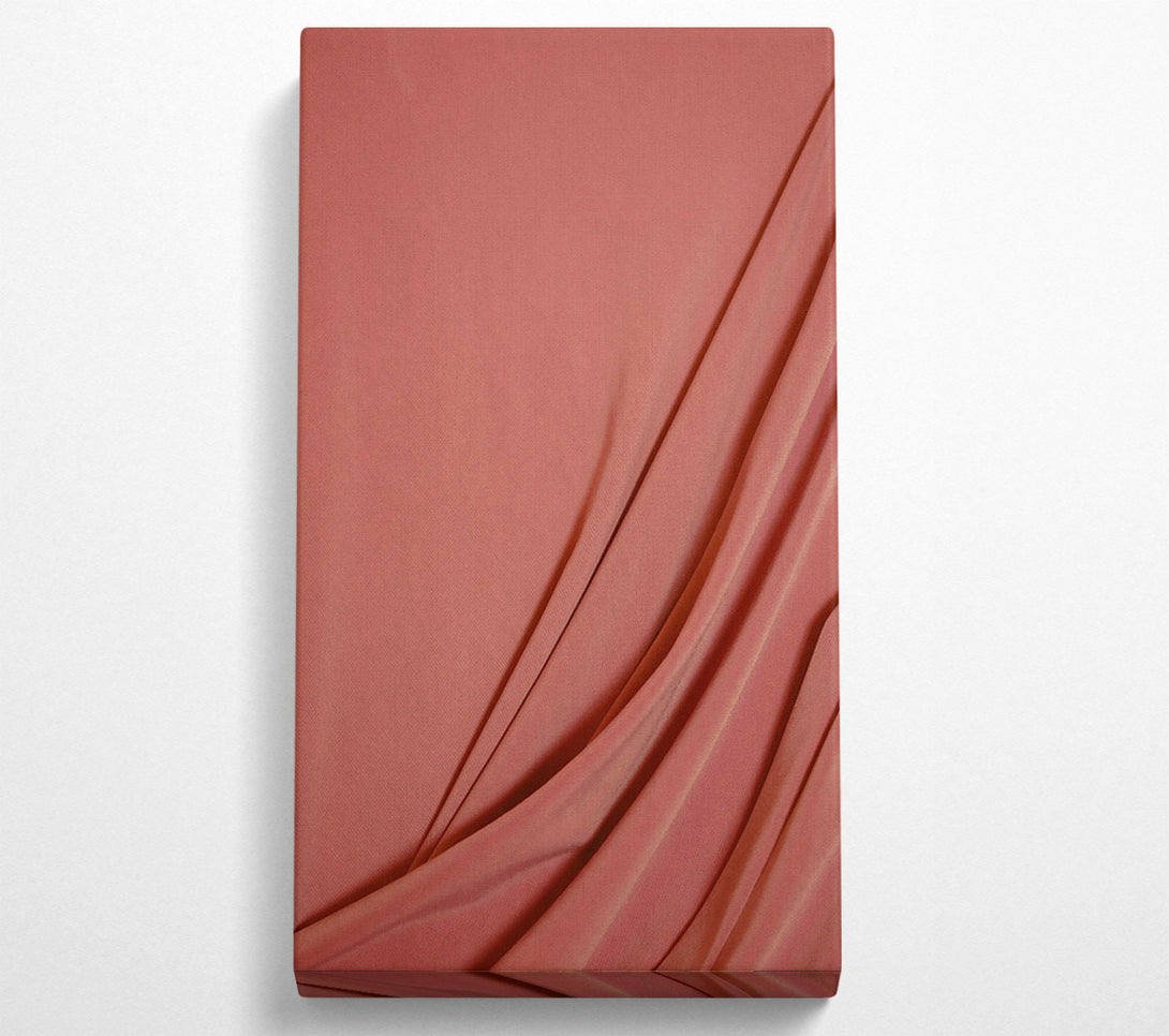  A Canvas Print of Coral Fabric Flow Canvas Wall Art