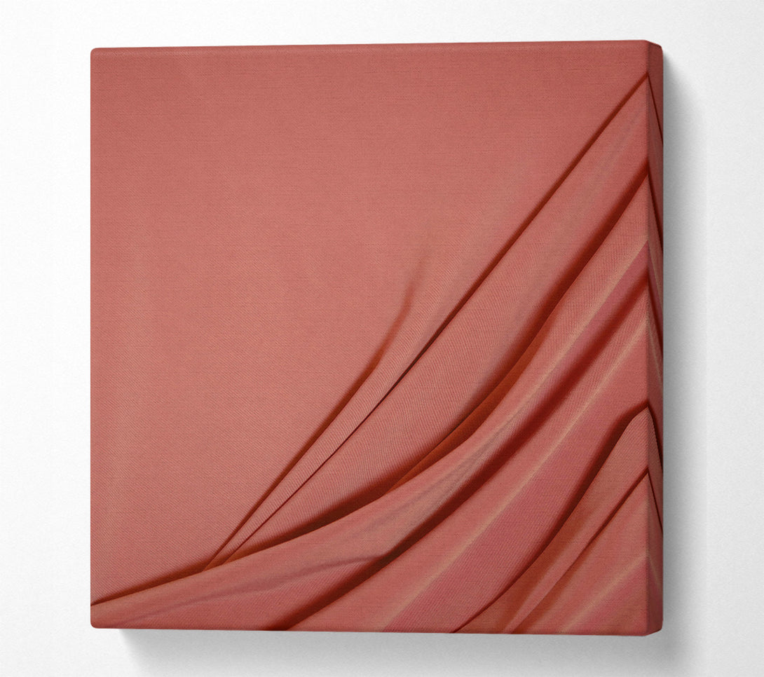  A Canvas Print of Coral Fabric Flow Canvas Wall Art