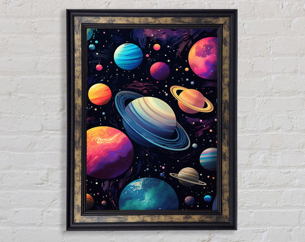 Planet Madness Framed Print
