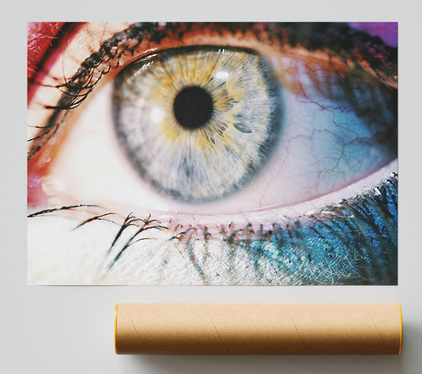 Blue Iris Detail Print