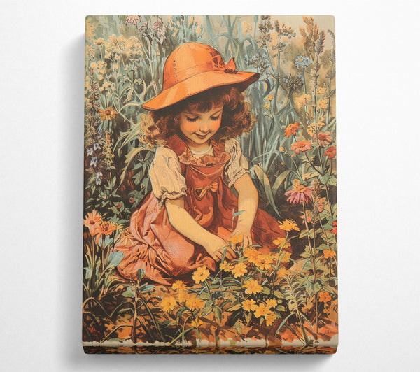  A Canvas Print of Planting The Flowers Canvas Art