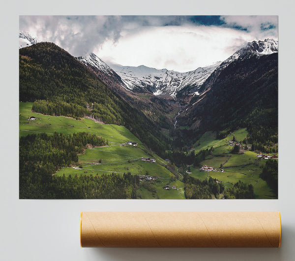Emerald Valley Embrace Giclee Print