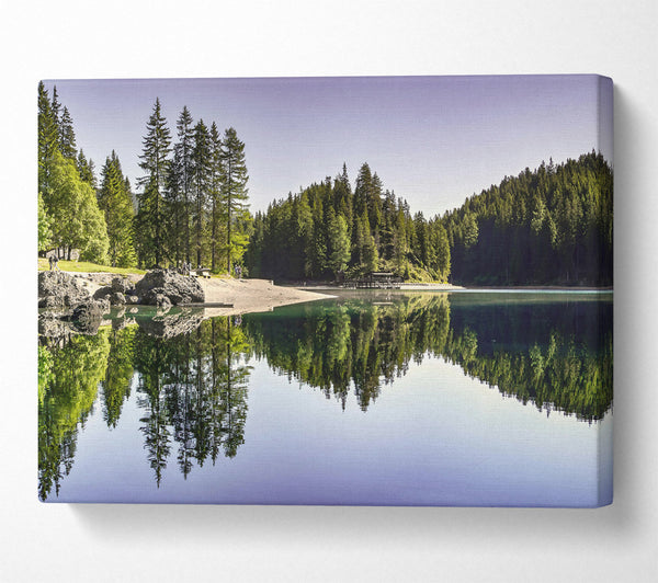  A Canvas Print of Azure Reflections Canvas Art