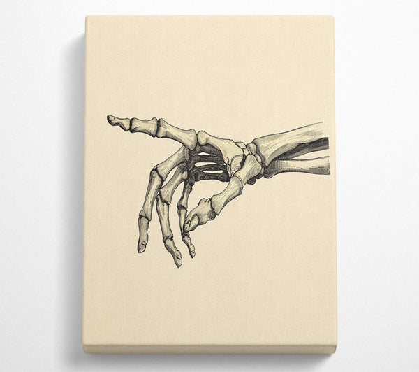  A Canvas Print of Point The Finger Bones Canvas Wall Art
