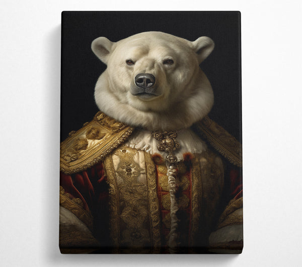 A Canvas Print of Polar Bear Renaissance Canvas Print