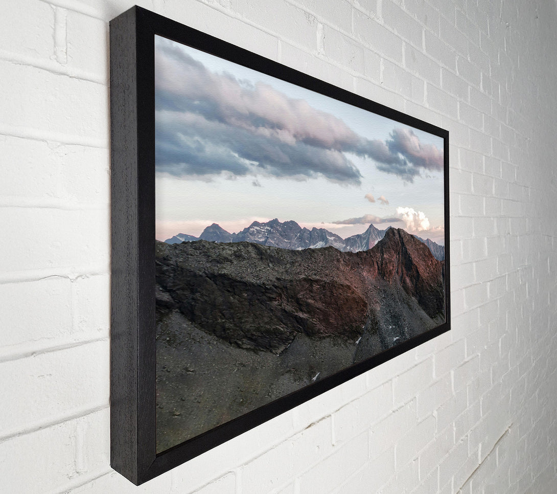  A Canvas Print of Red Peaks In Twilight Canvas Wall Art