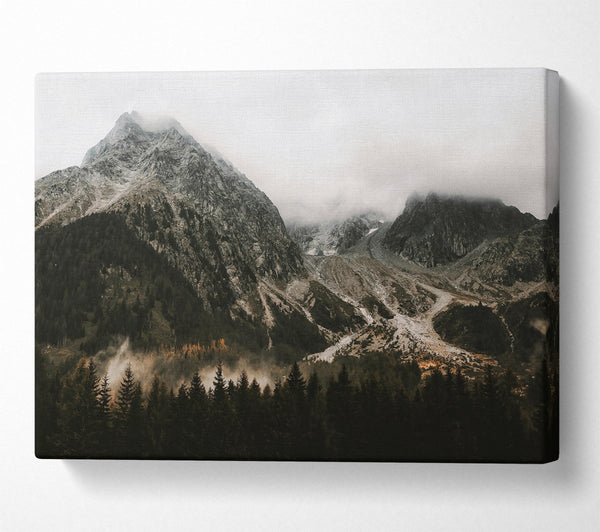  A Canvas Print of Gray Mountain Mist Canvas Print