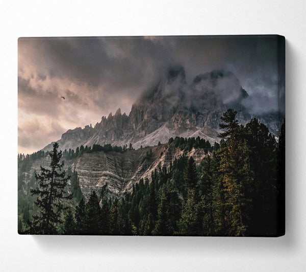  A Canvas Print of Grey Mountain Mist Canvas Art