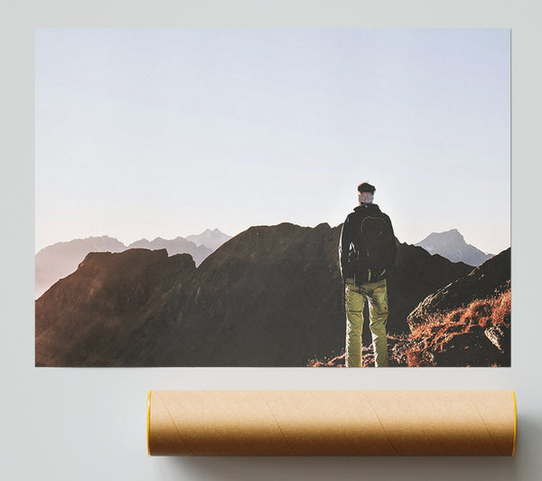 Blue Mountain View Poster