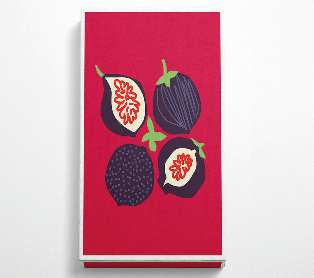  A Canvas Print of Pomegranate Boho Canvas Print