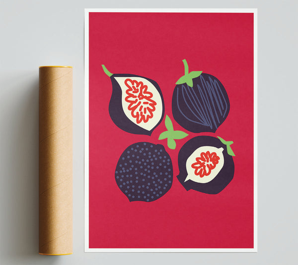 Pomegranate Boho Giclee Print