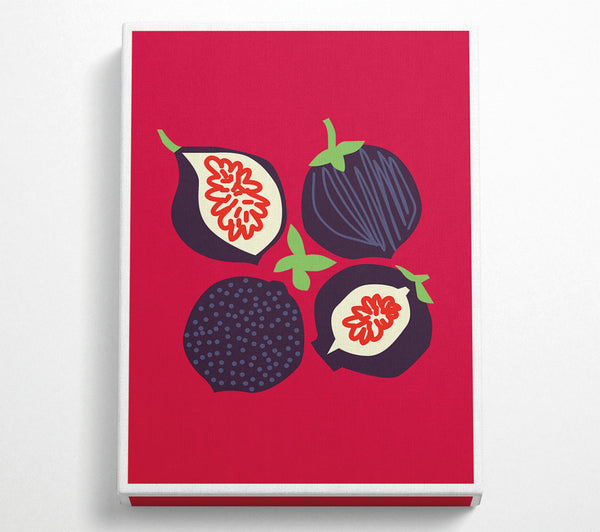  A Canvas Print of Pomegranate Boho Canvas Print