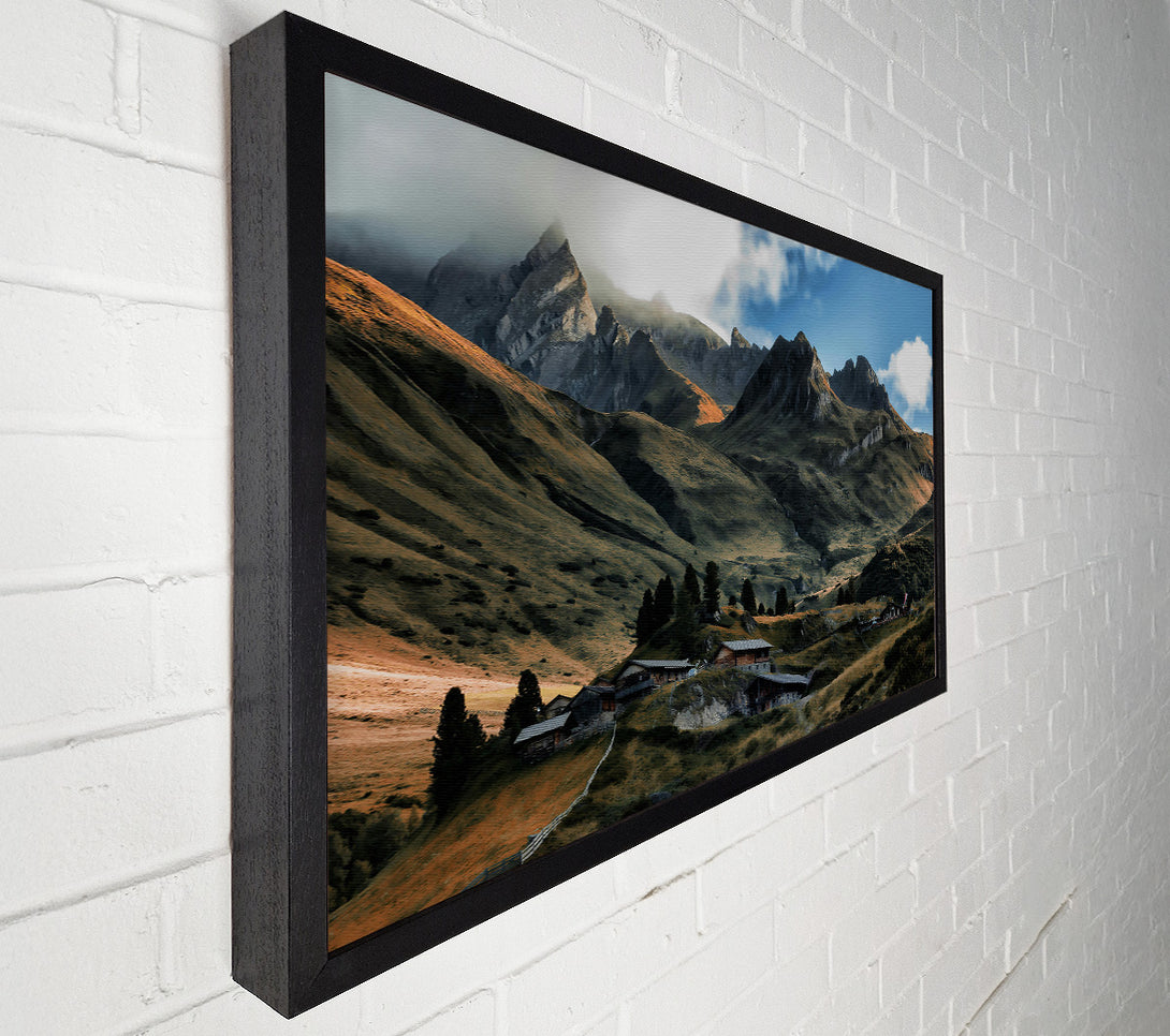  A Canvas Print of Green Mountain Homestead Canvas Wall Art