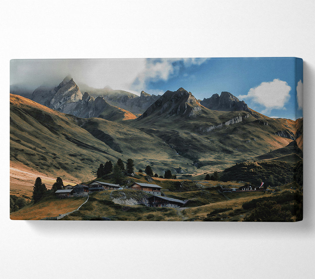  A Canvas Print of Green Mountain Homestead Canvas Wall Art