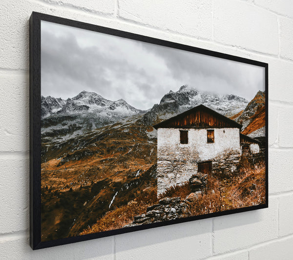 White Cabin In The Hills