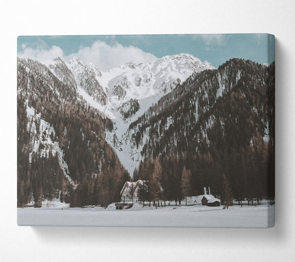  A Canvas Print of White Mountain Retreat Canvas Wall Art