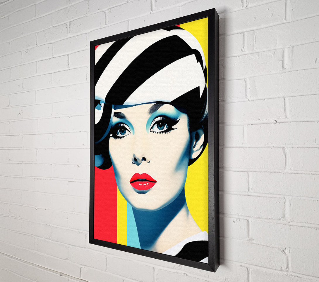  A Canvas Print of Pop Art Fashion Woman Canvas Wall Art