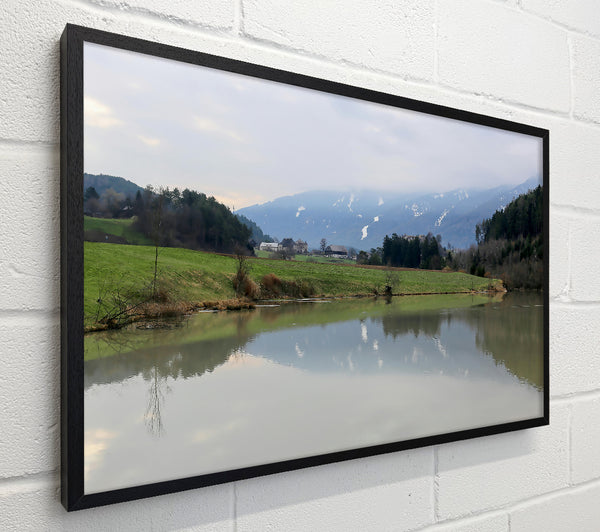 Silver Water Reflection