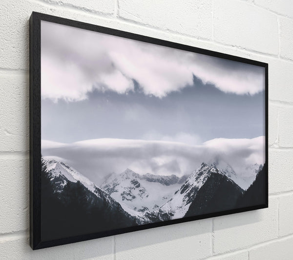 White Peaks Under Grey