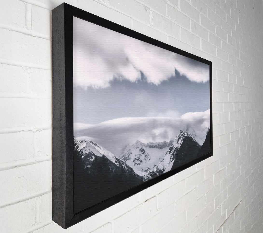  A Canvas Print of White Peaks Under Grey Canvas Print