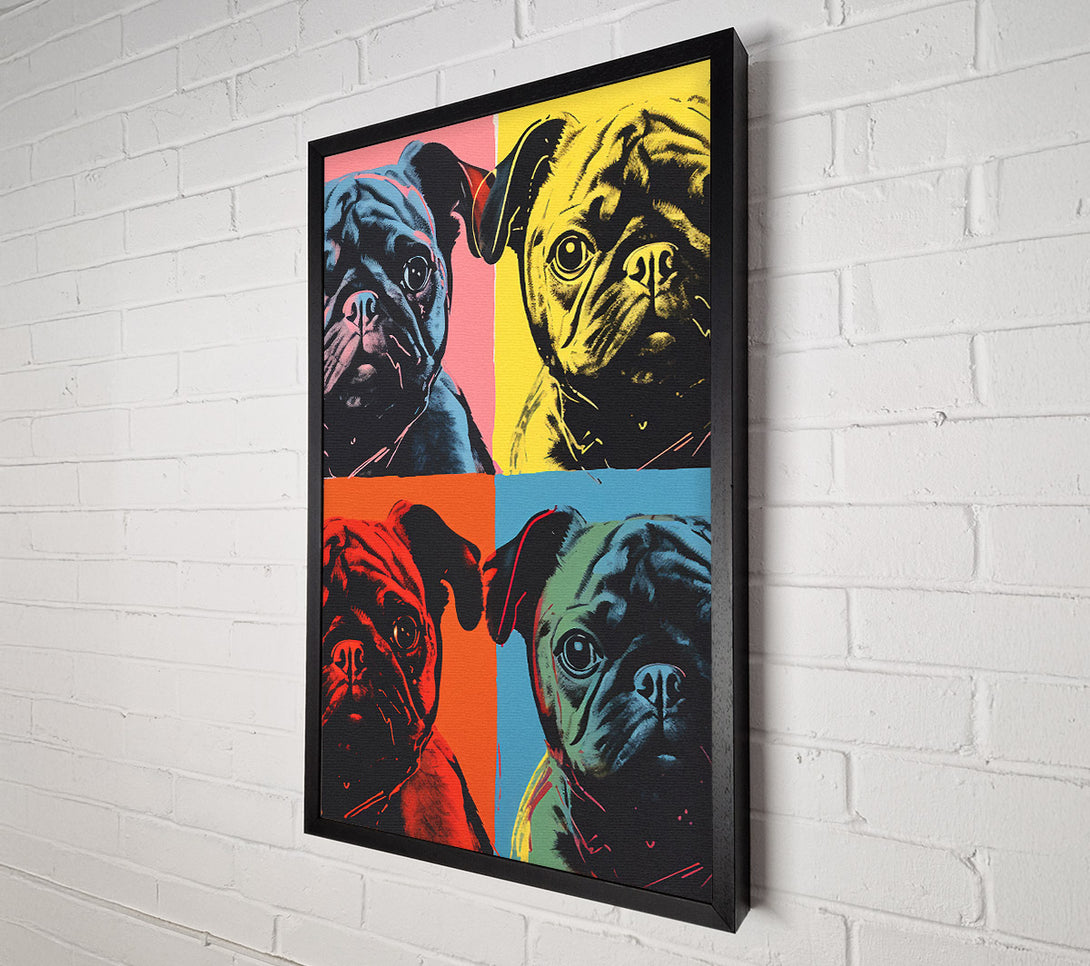  A Canvas Print of Pop Art Pug Canvas Print