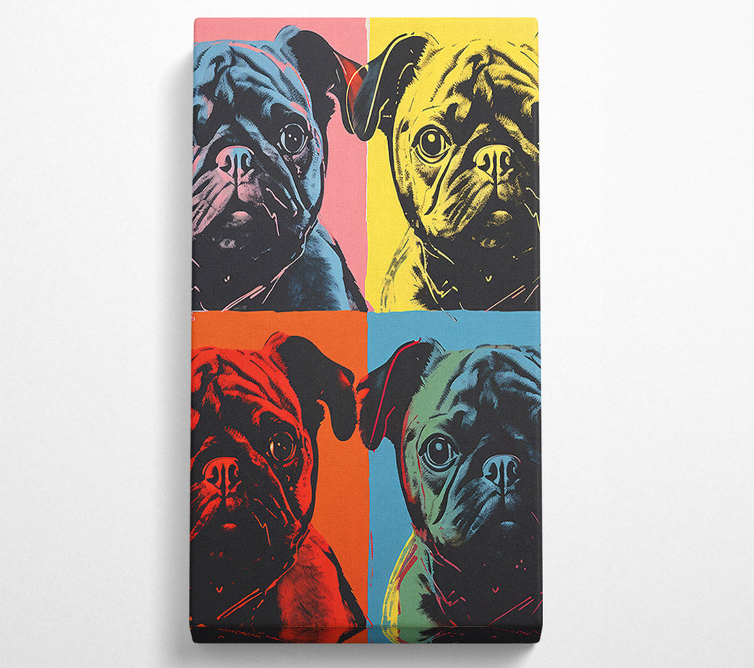  A Canvas Print of Pop Art Pug Canvas Print
