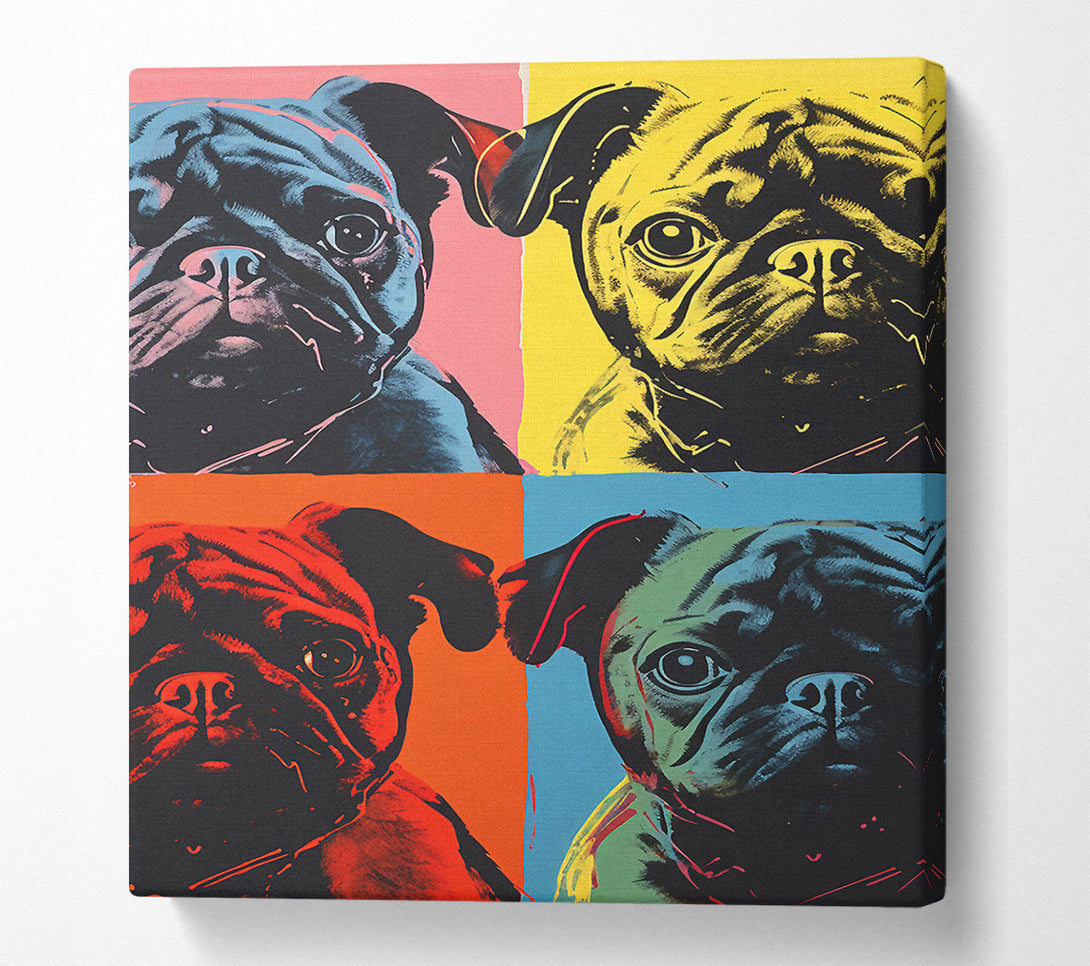  A Canvas Print of Pop Art Pug Canvas Print