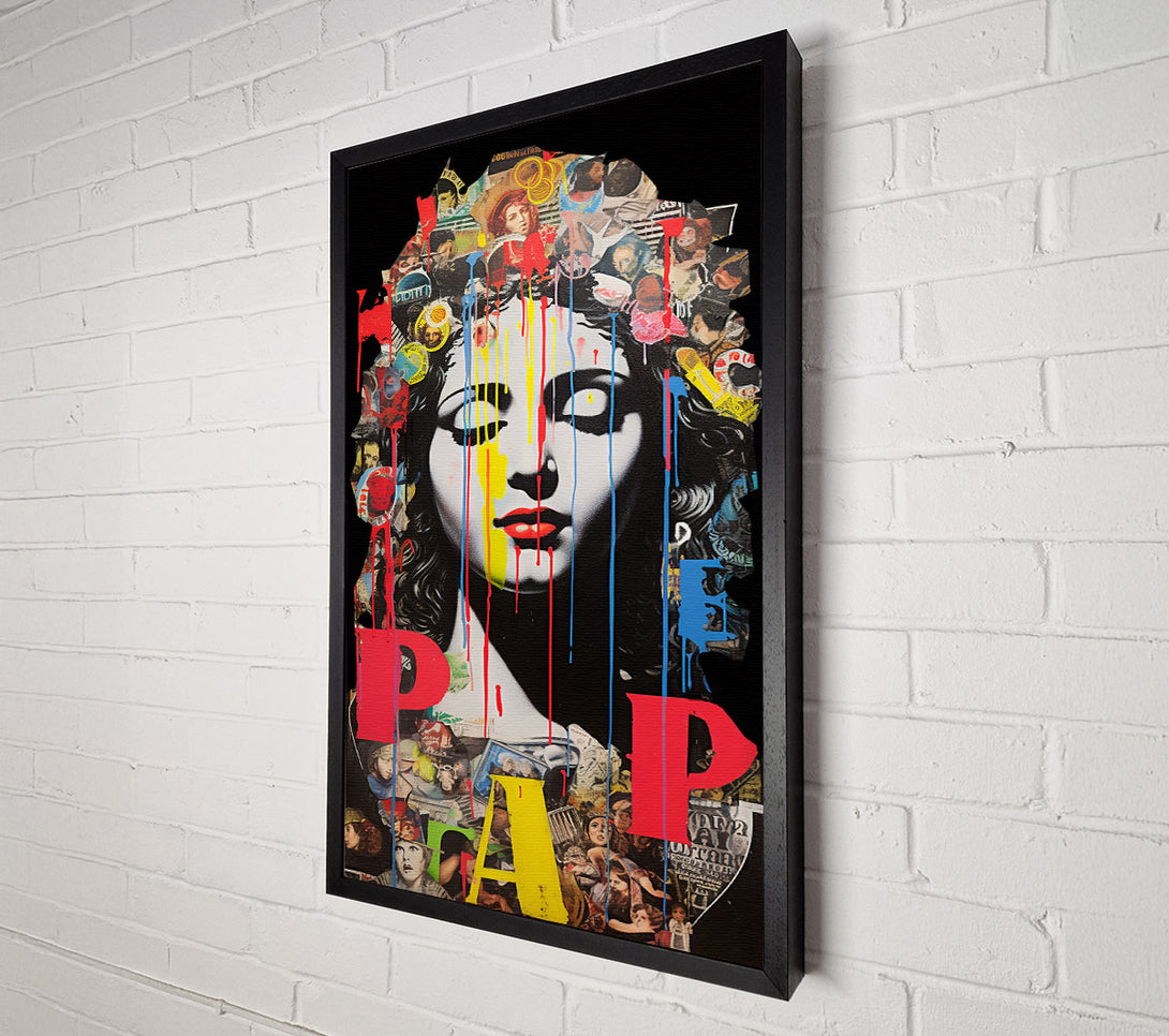  A Canvas Print of Pop Art Urban Woman Canvas Art