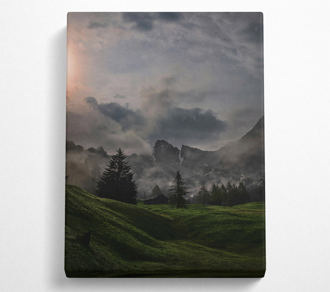  A Canvas Print of Green Mountain Mist Canvas Print