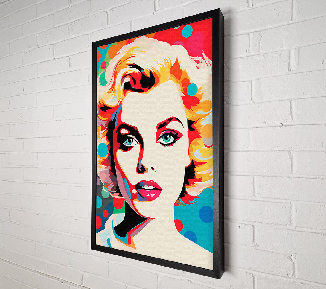 A Canvas Print of Pop Art Woman Vintage Canvas Wall Art