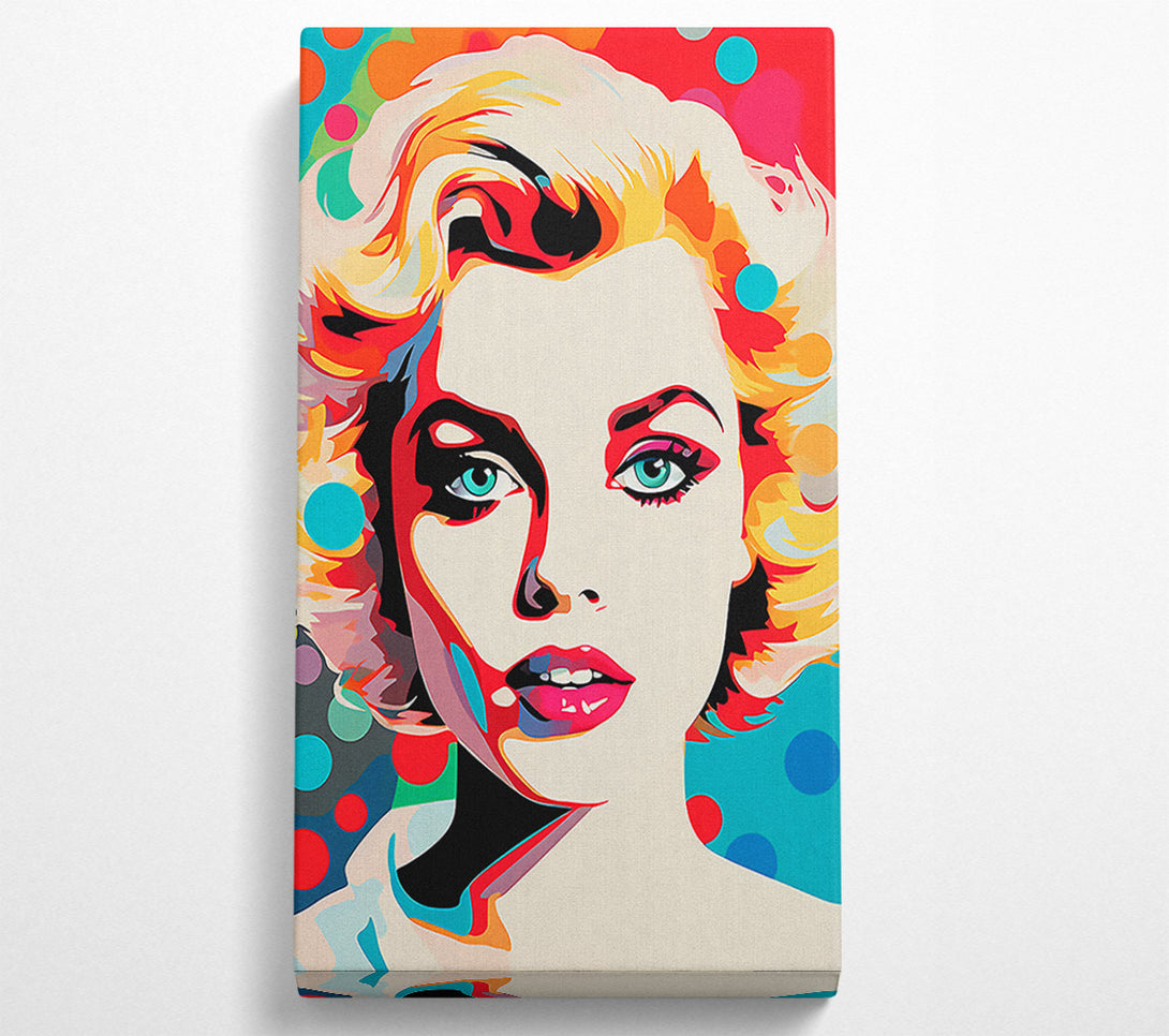  A Canvas Print of Pop Art Woman Vintage Canvas Wall Art