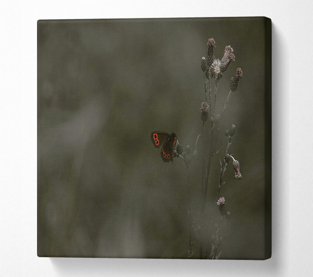  A Canvas Print of Green And Red Butterfly Canvas Wall Art