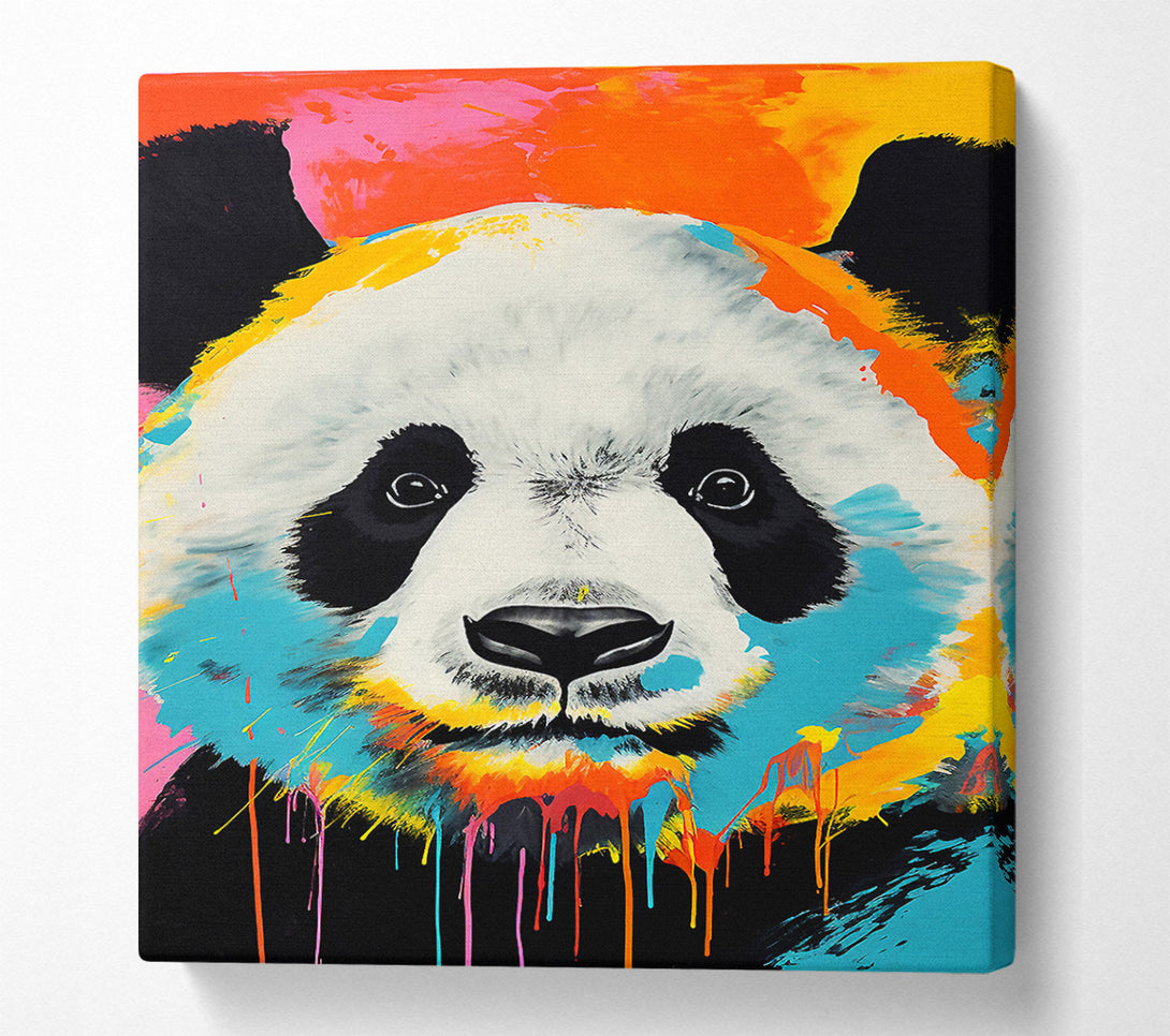  A Canvas Print of Popart Panda Canvas Print
