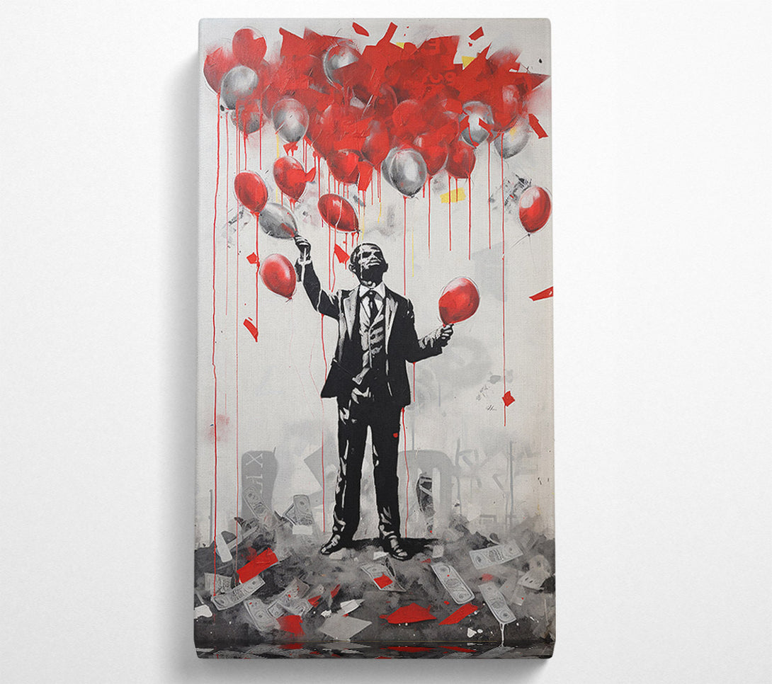  A Canvas Print of Popping Balloons Canvas Print