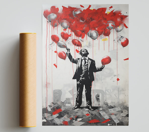 Popping Balloons Giclee Print