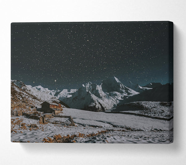  A Canvas Print of White Mountain Starlight Canvas Wall Art