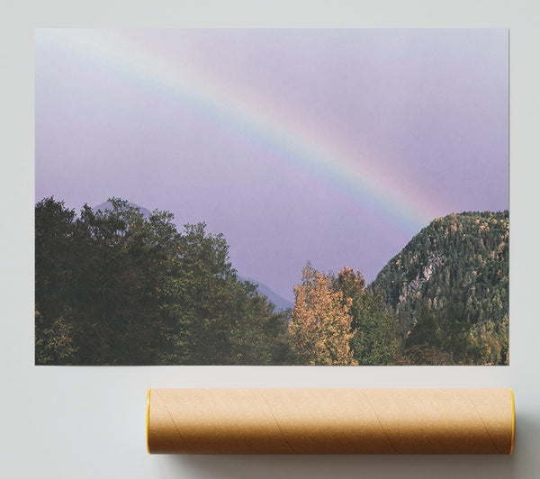 Lavender Sky Rainbow Giclee Print