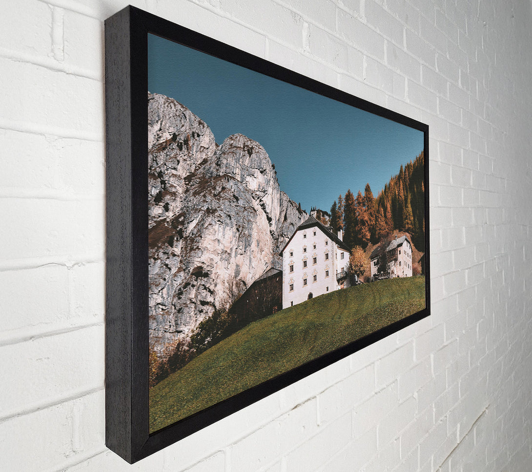  A Canvas Print of White House Mountainside Escape Canvas Wall Art