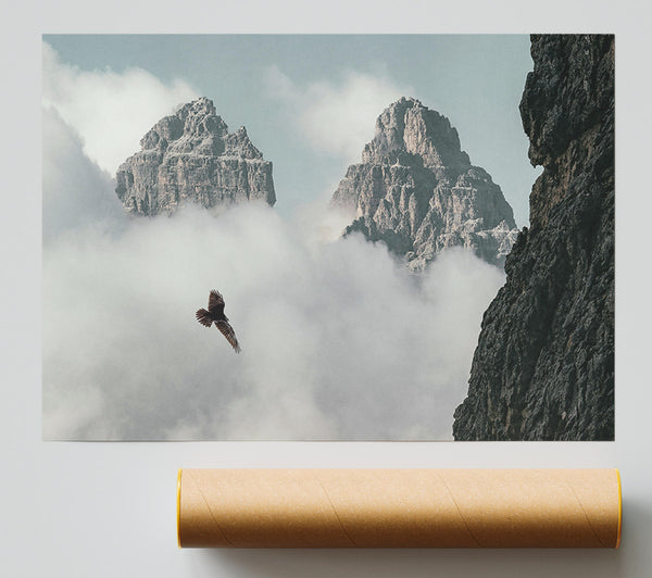 Grey Sky Solitude Poster