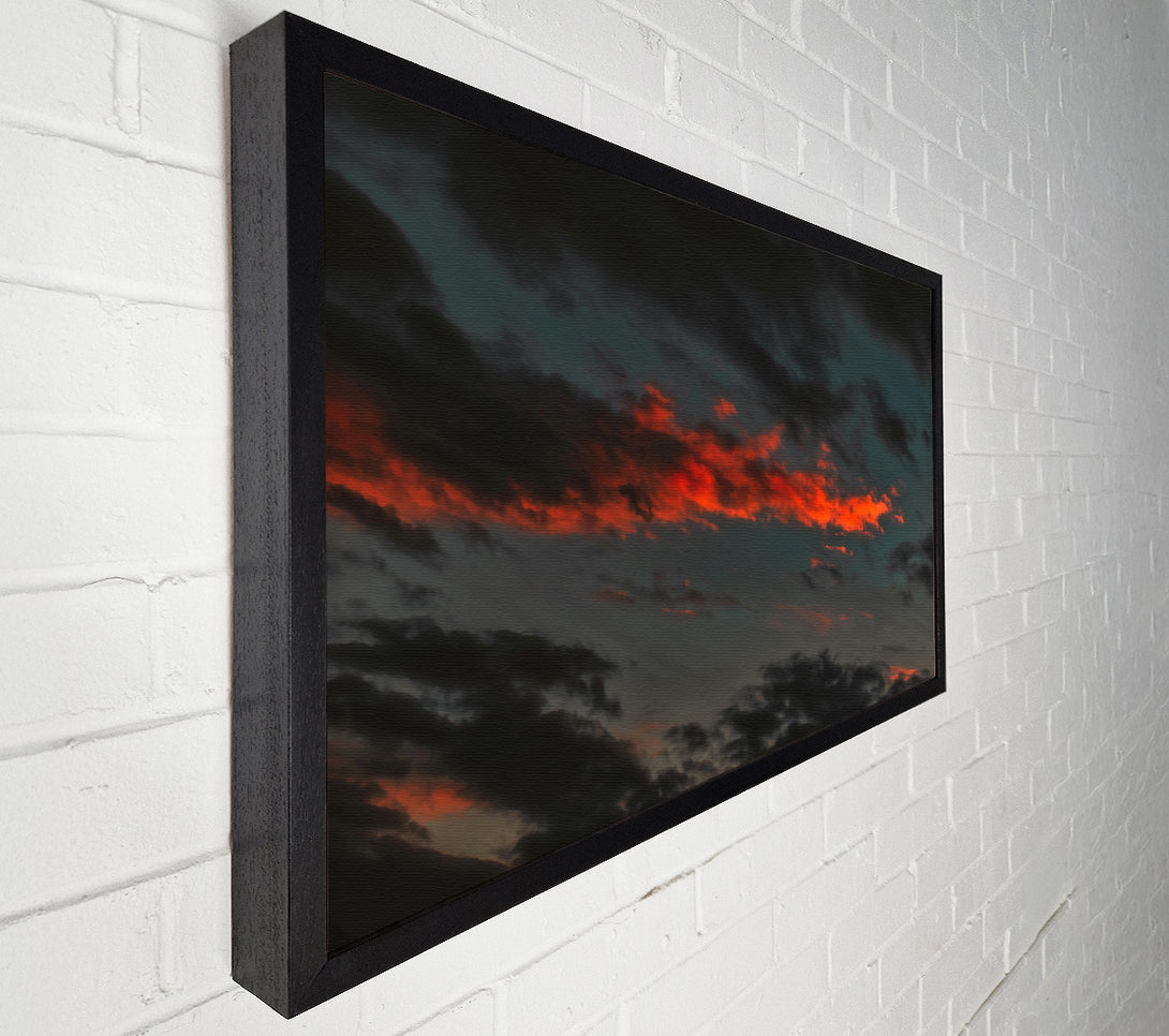  A Canvas Print of Crimson Cloudscape Canvas Wall Art